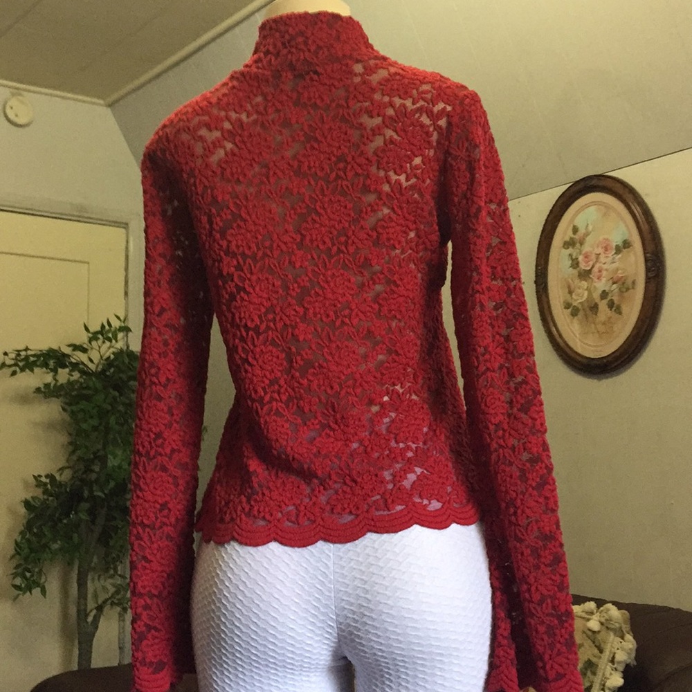 Red-turtle neck - Picture 5 of 6